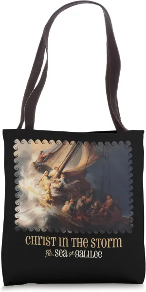 Christ in the Storm on the Sea of Galilee by Rembrandt Tote Bag