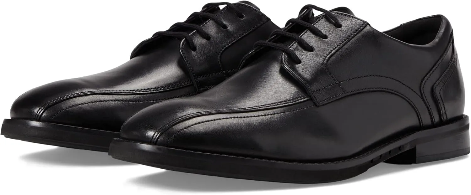 Clarks Un Hugh Way Black Leather 12 D (M)