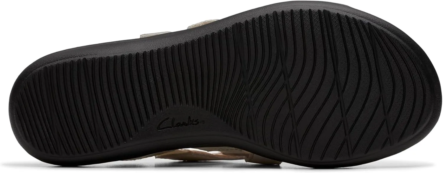 Clarks Womens Laurieann Bali Strappy Open Toe Slide Sandals