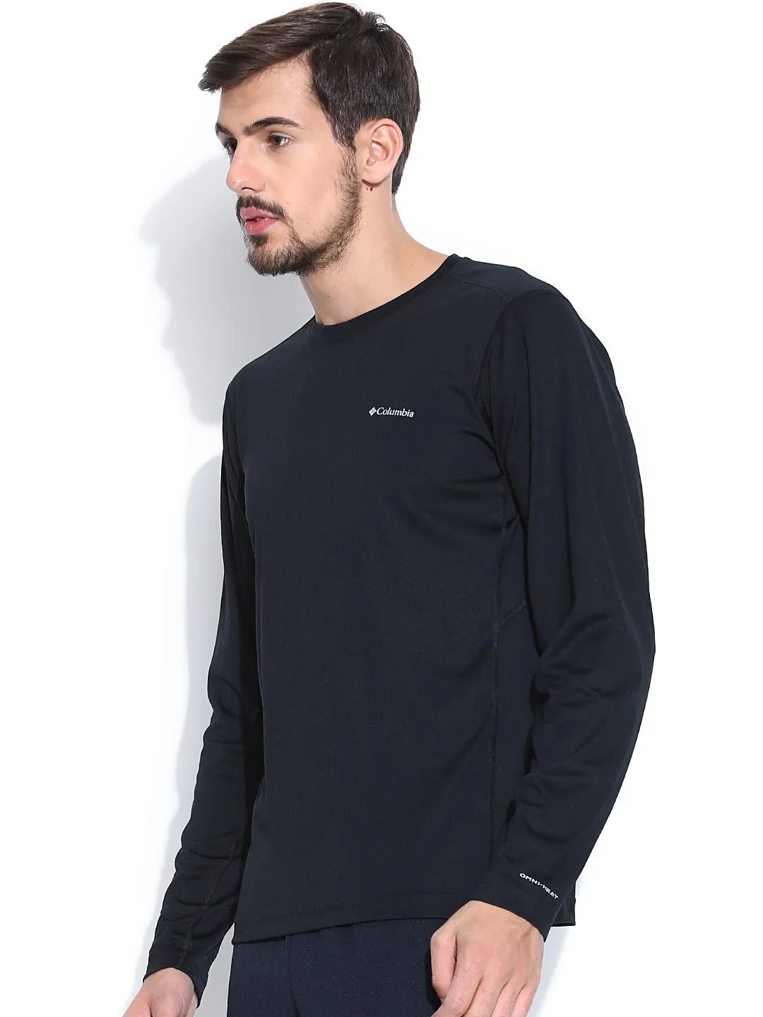 Columbia Men Black Midweight II Long Sleeve Baselayer Top (Non Returnable)