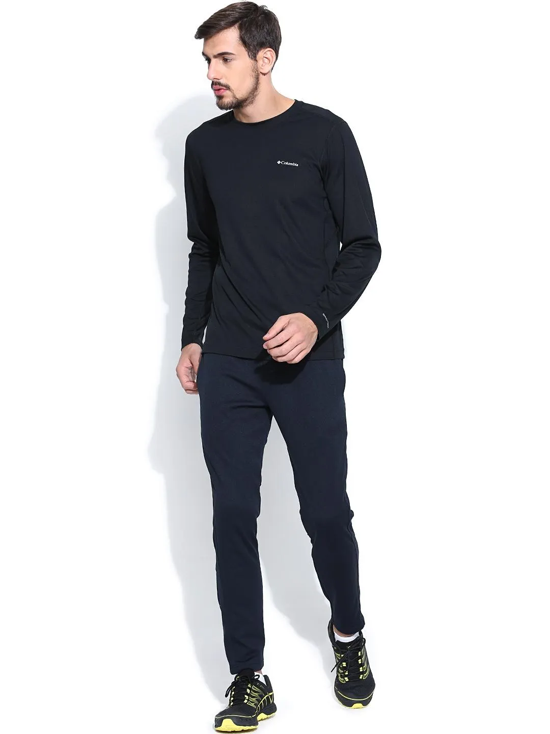 Columbia Men Black Midweight II Long Sleeve Baselayer Top (Non Returnable)