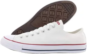 Converse Chuck Taylor All Star Ox Shoe Size 6 Women/4 Men, Color: White Canvas/White