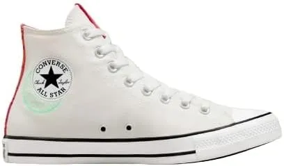 Converse Men's CTAS See Beyond Hi Top, White/Prime Pink/Prism Green, Size 6.5