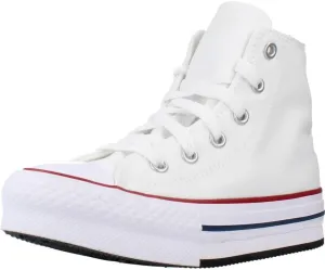 Converse Unisex Children's Chuck Taylor All Star Eva Lift Canvas Platform Trainers, White Garnet Navy, 2.5 Big Kid