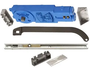 CRL Jackson&reg; Adjustable Spring Power Multi Size Overhead Concealed Closer with 'U' Offset Slide-Arm Hardware Package