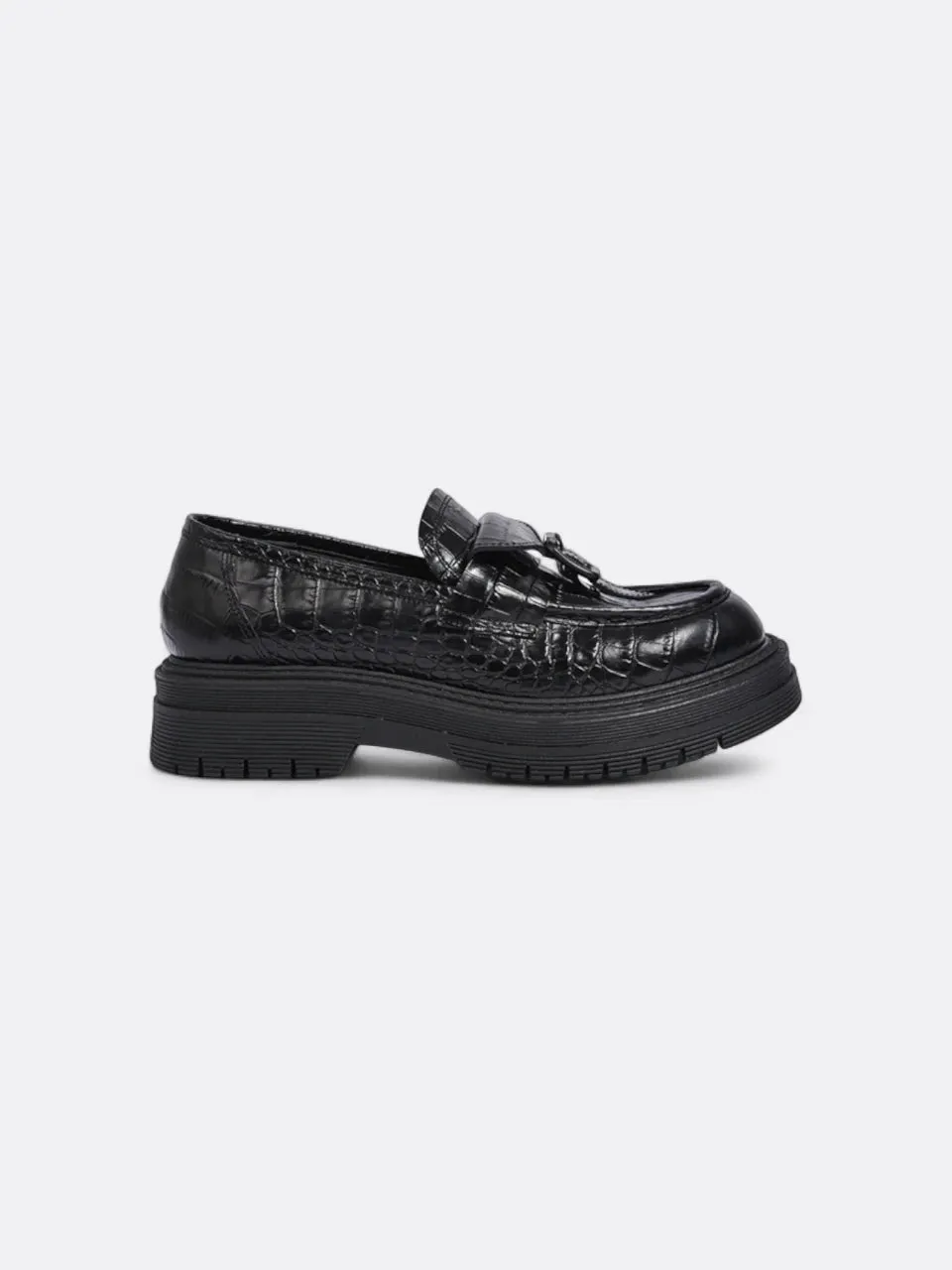 Croc Loafers with Rubber Sole