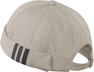Croogo Mens Brimless Hat Rolled Cuff Harbour Hat Retro Strapback Docker Cap Casual Sailor Cap Unisex Docker Leon Beanie Hat