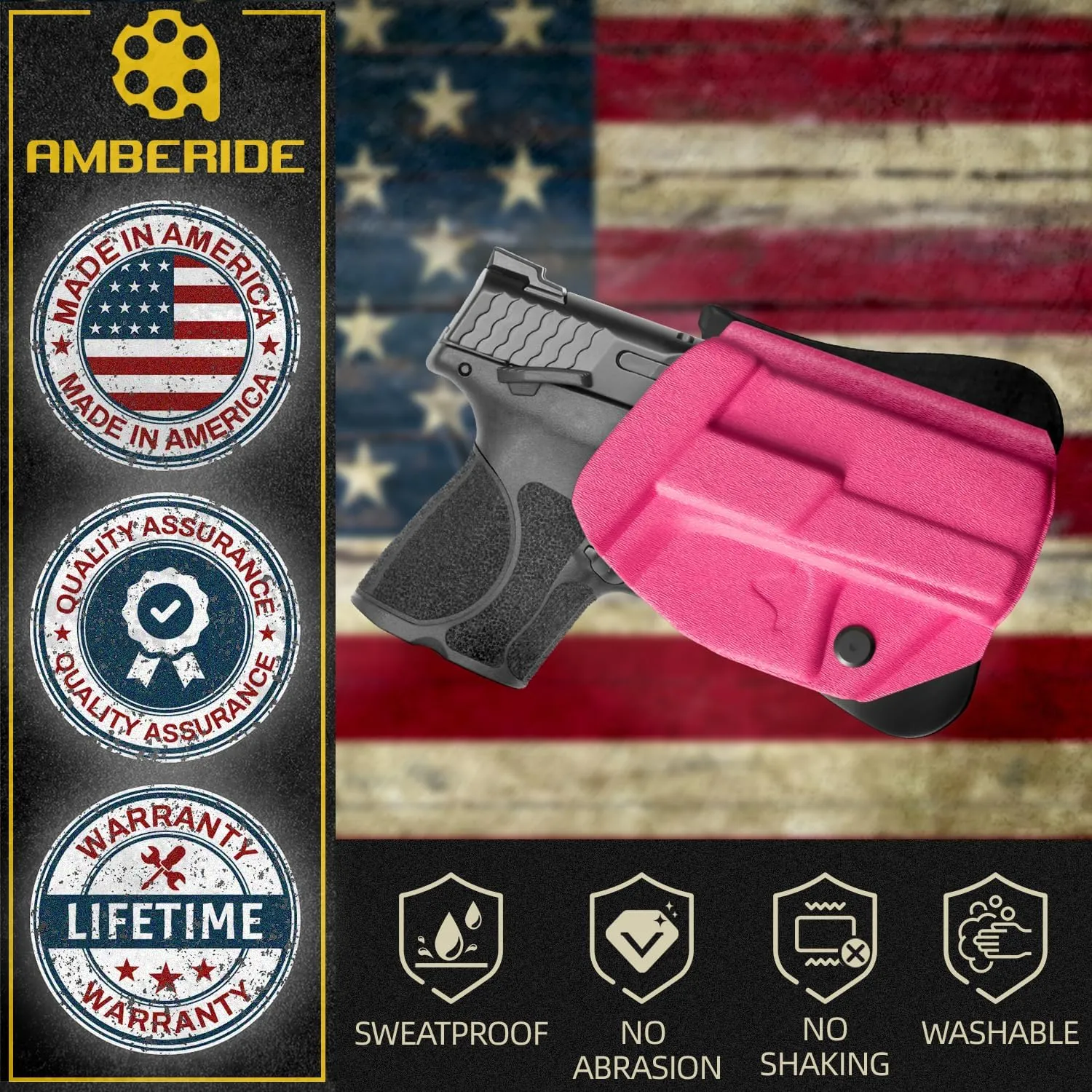CZ P10C Holster IWB & OWB KYDEX Holster Fit: CZ P-10 C Pistol – Inside Waistband Concealed Carry – Adjustable Cant & 'Posi-Click' Retention – No Wear - No Jitter - Made in USA