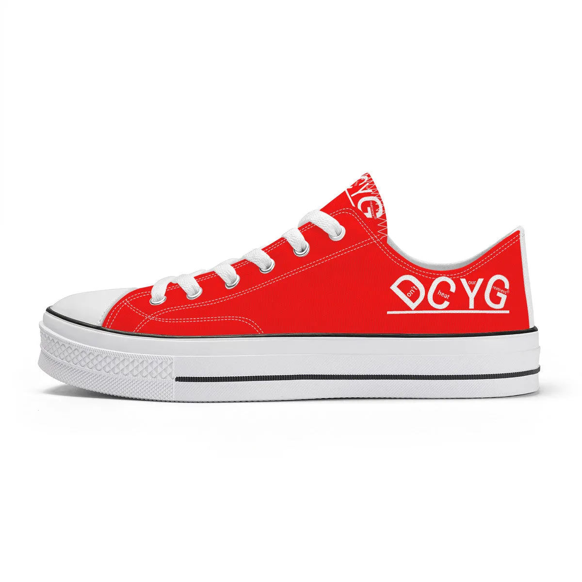 DCYG Xclusive Unisex Classic Low Top Canvas Shoes - White