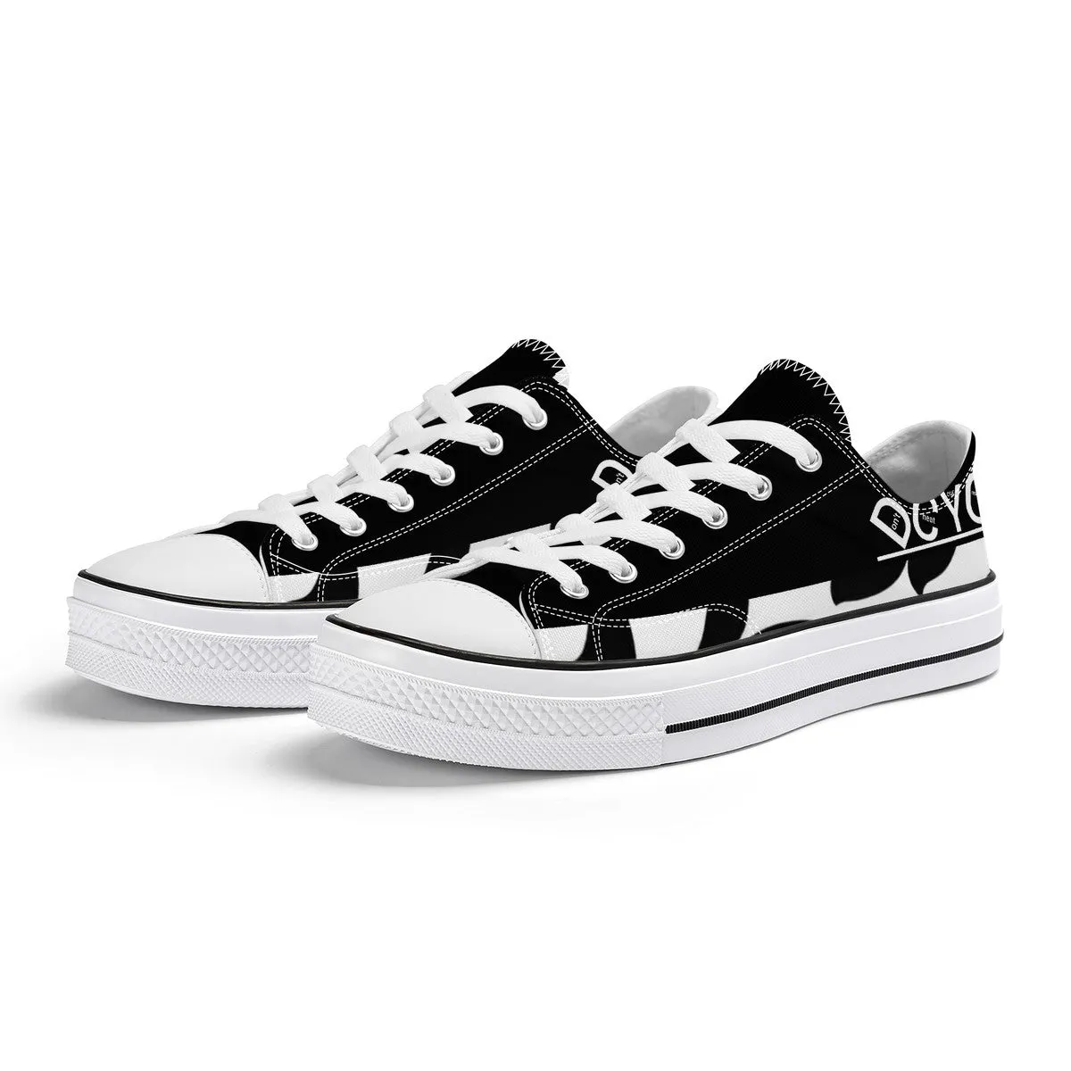 DCYG Xclusive Unisex Classic Low Top Canvas Shoes - White