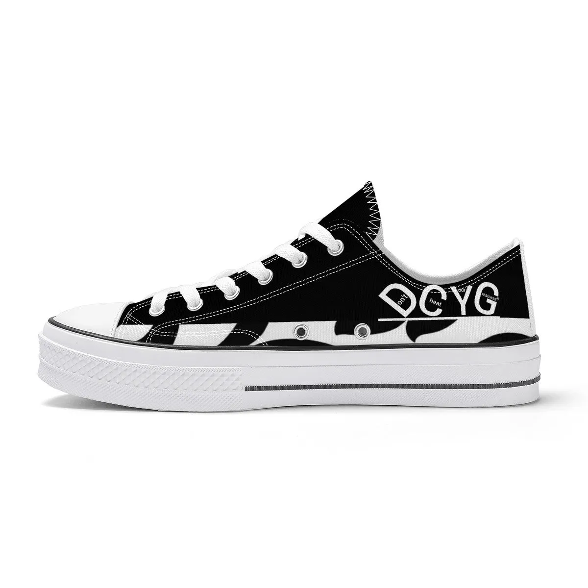 DCYG Xclusive Unisex Classic Low Top Canvas Shoes - White