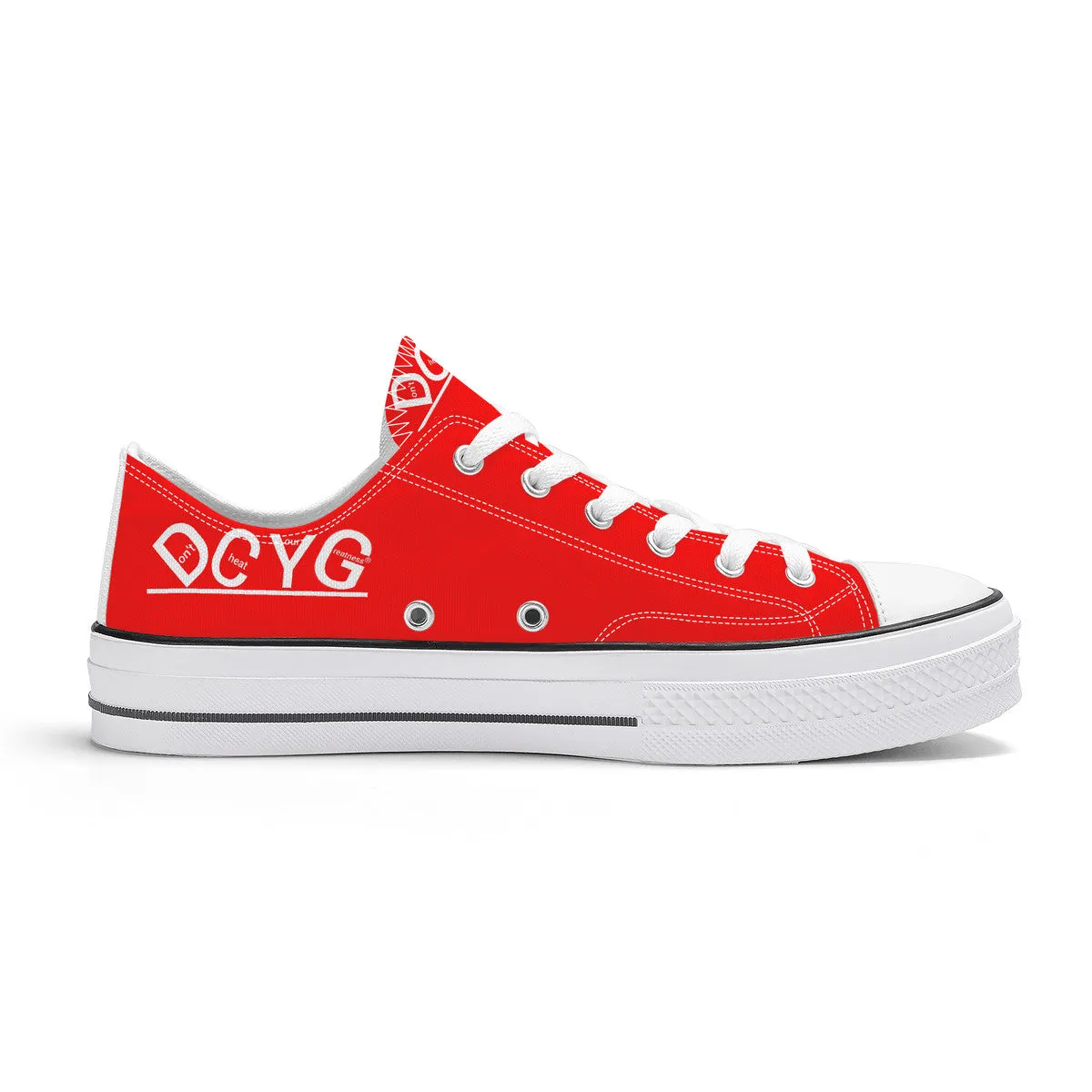 DCYG Xclusive Unisex Classic Low Top Canvas Shoes - White
