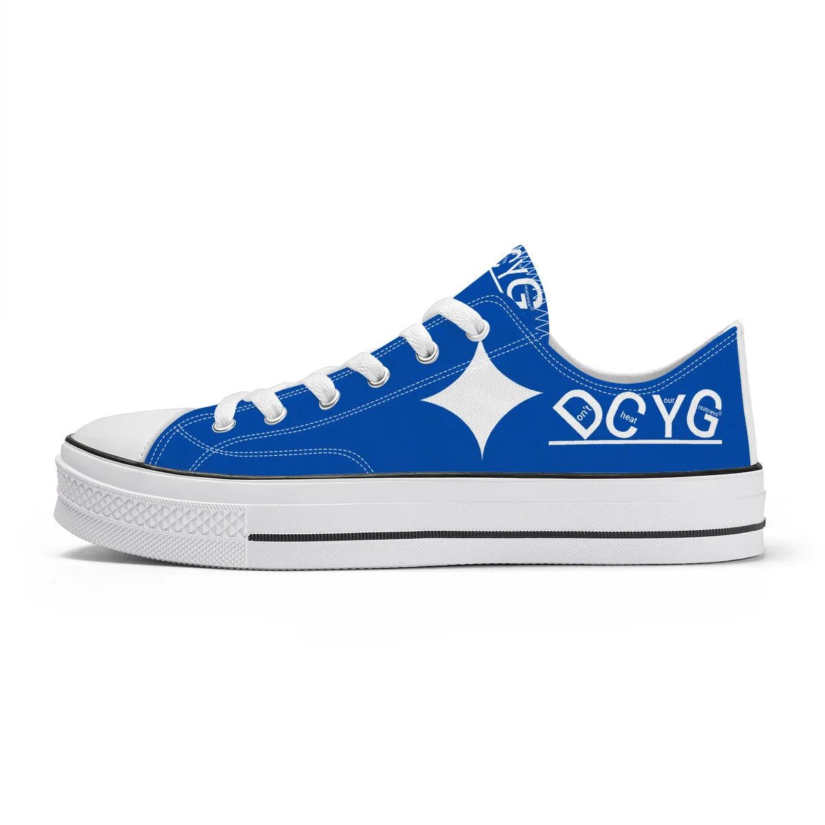 DCYG Xclusive Unisex Classic Low Top Canvas Shoes - White