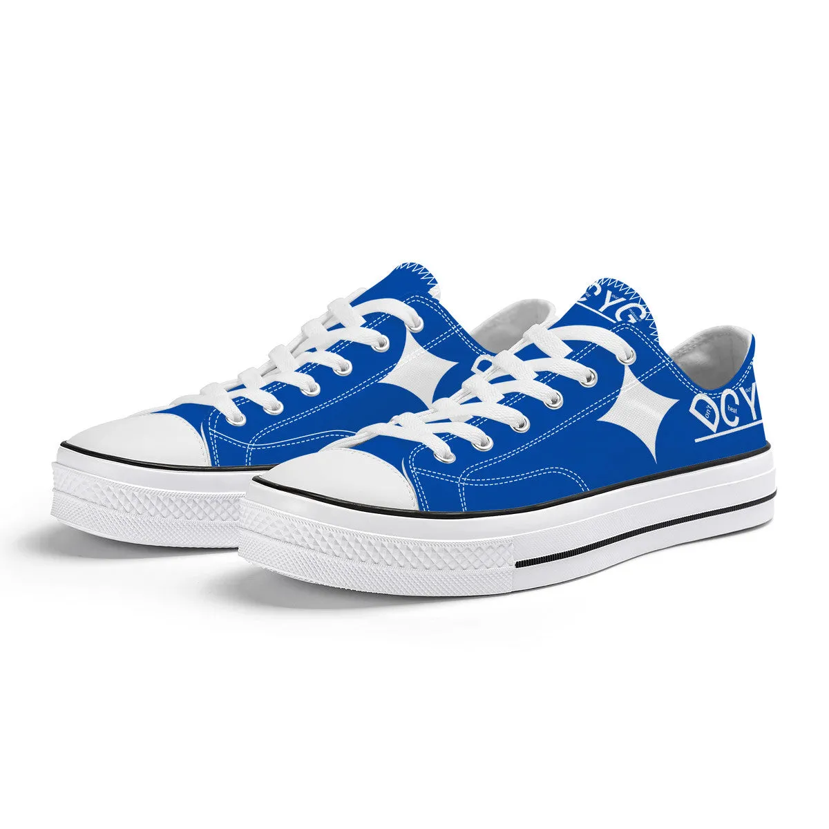 DCYG Xclusive Unisex Classic Low Top Canvas Shoes - White