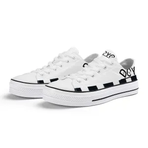 DCYG Xclusive Unisex Classic Low Top Canvas Shoes - White