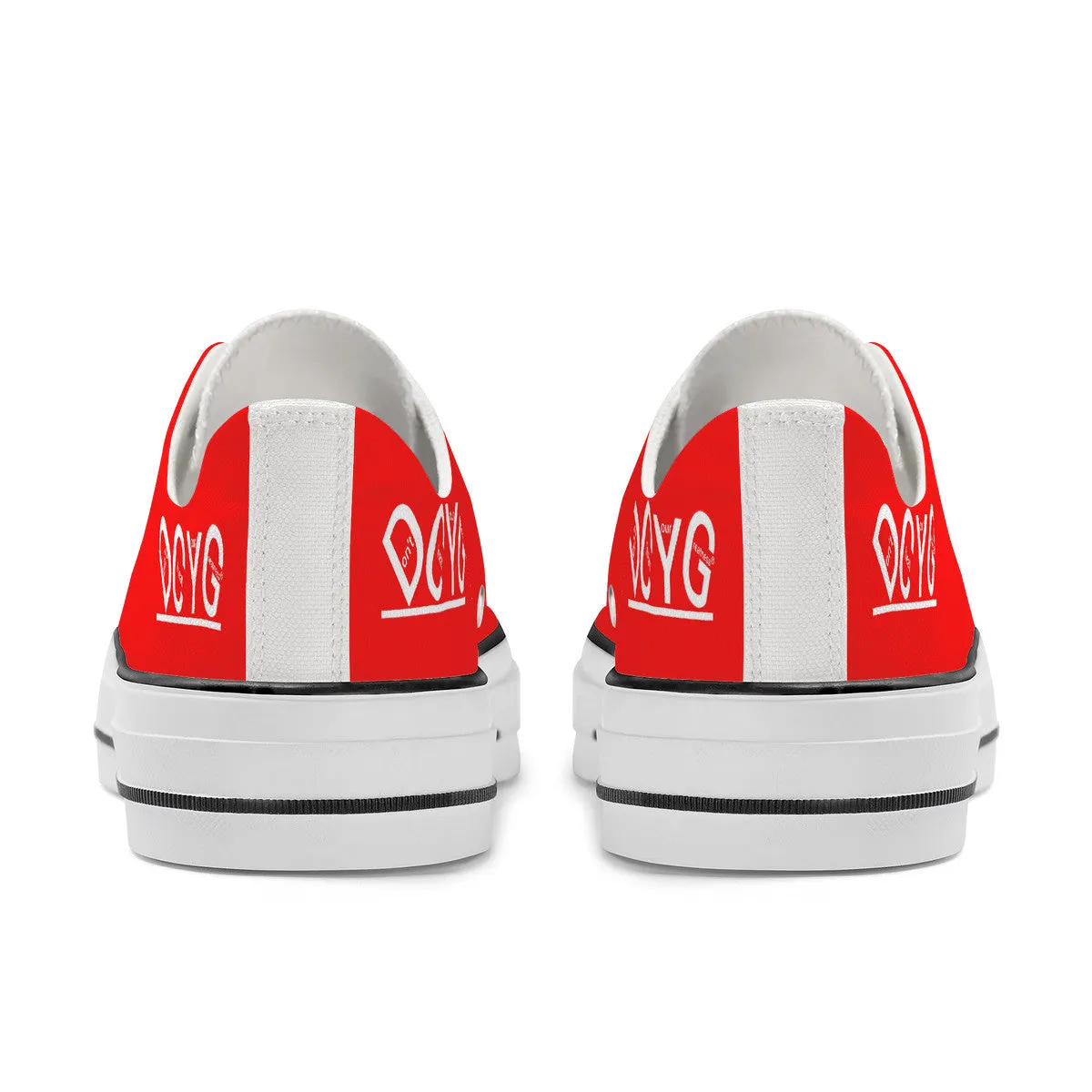 DCYG Xclusive Unisex Classic Low Top Canvas Shoes - White