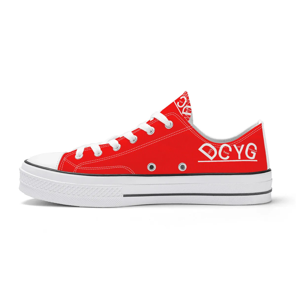 DCYG Xclusive Unisex Classic Low Top Canvas Shoes - White