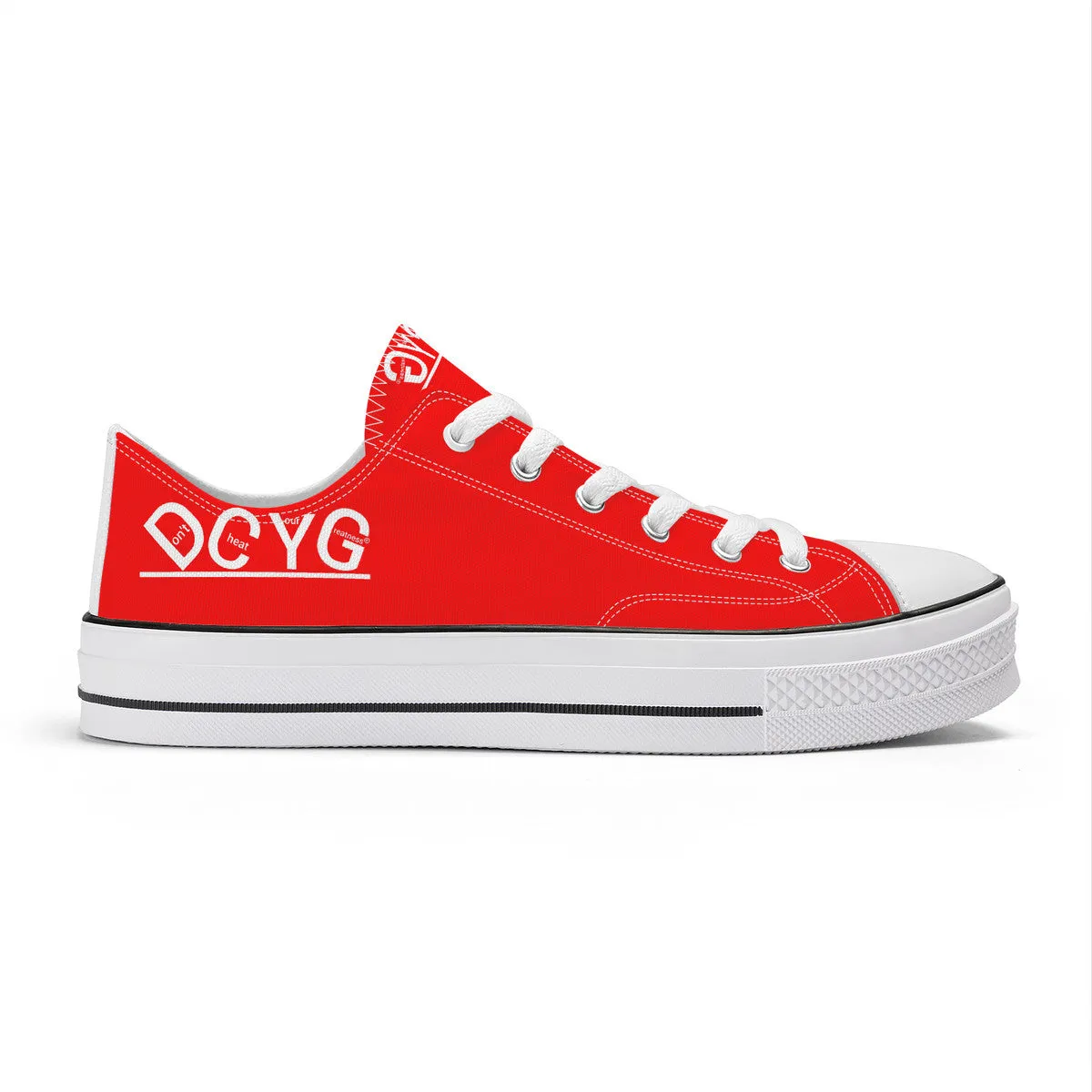 DCYG Xclusive Unisex Classic Low Top Canvas Shoes - White