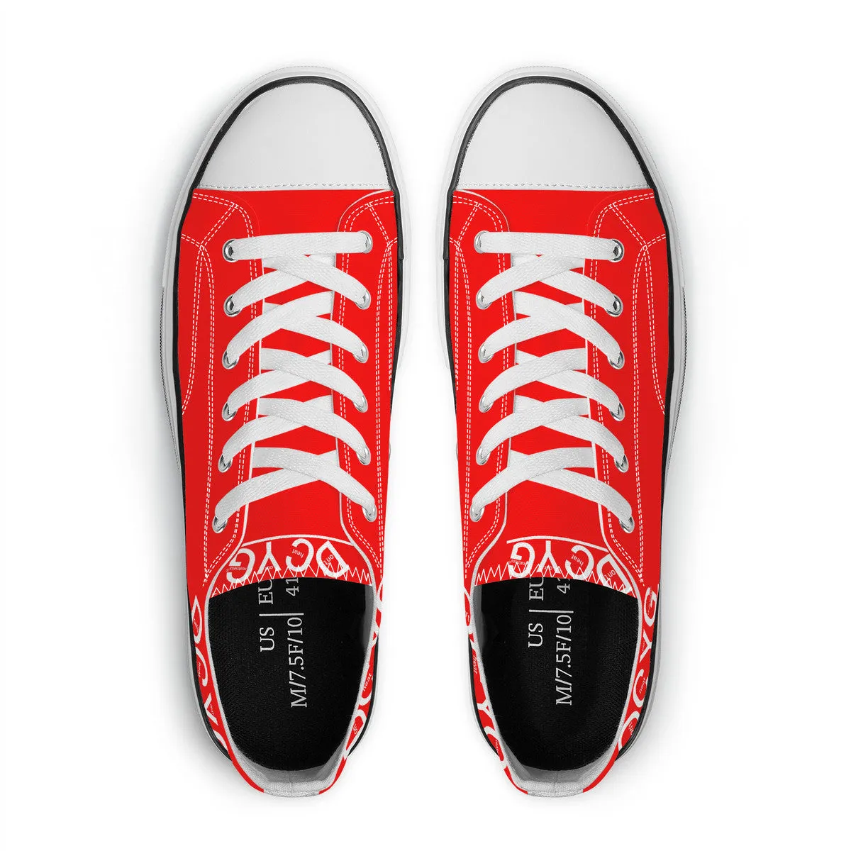 DCYG Xclusive Unisex Classic Low Top Canvas Shoes - White