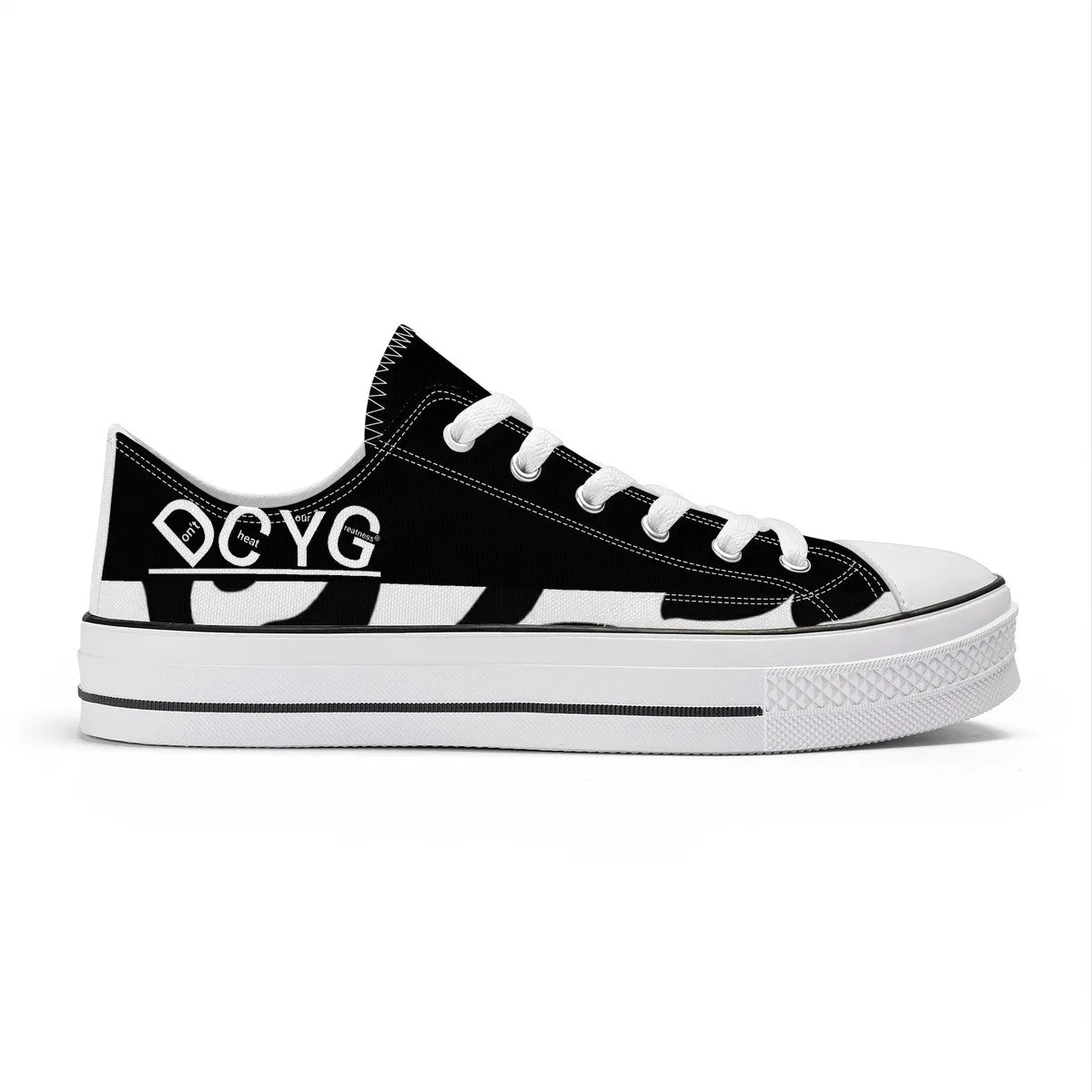 DCYG Xclusive Unisex Classic Low Top Canvas Shoes - White