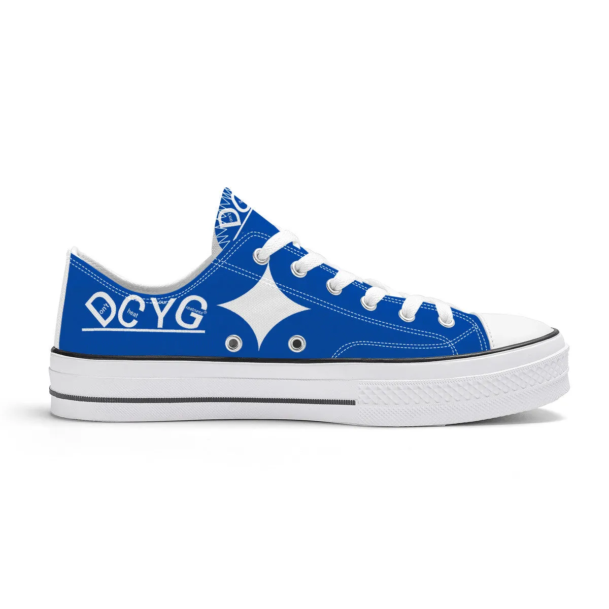 DCYG Xclusive Unisex Classic Low Top Canvas Shoes - White