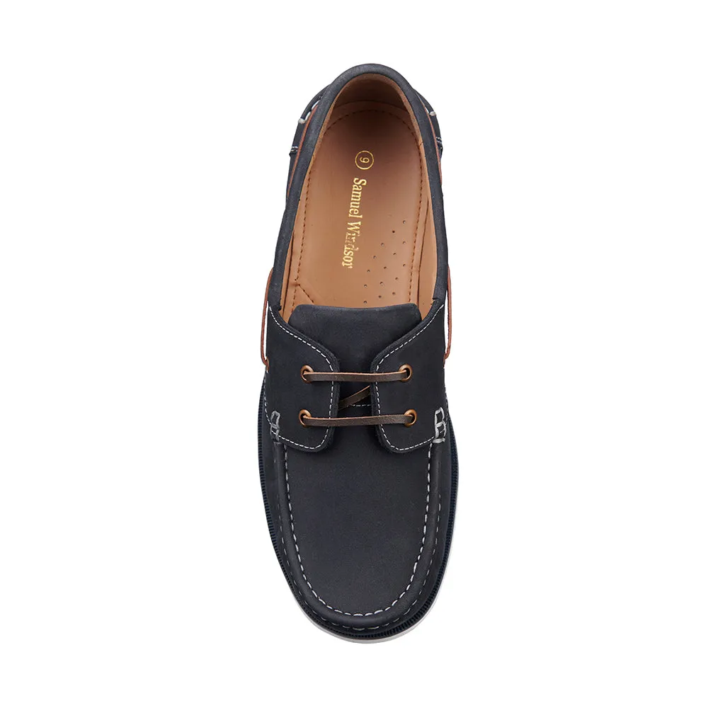 Deck Shoe - Navy Nubuck