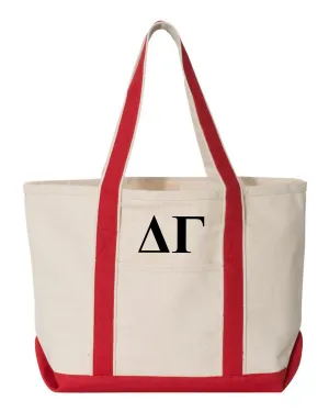 Delta Gamma Red Boat Tote - Large
