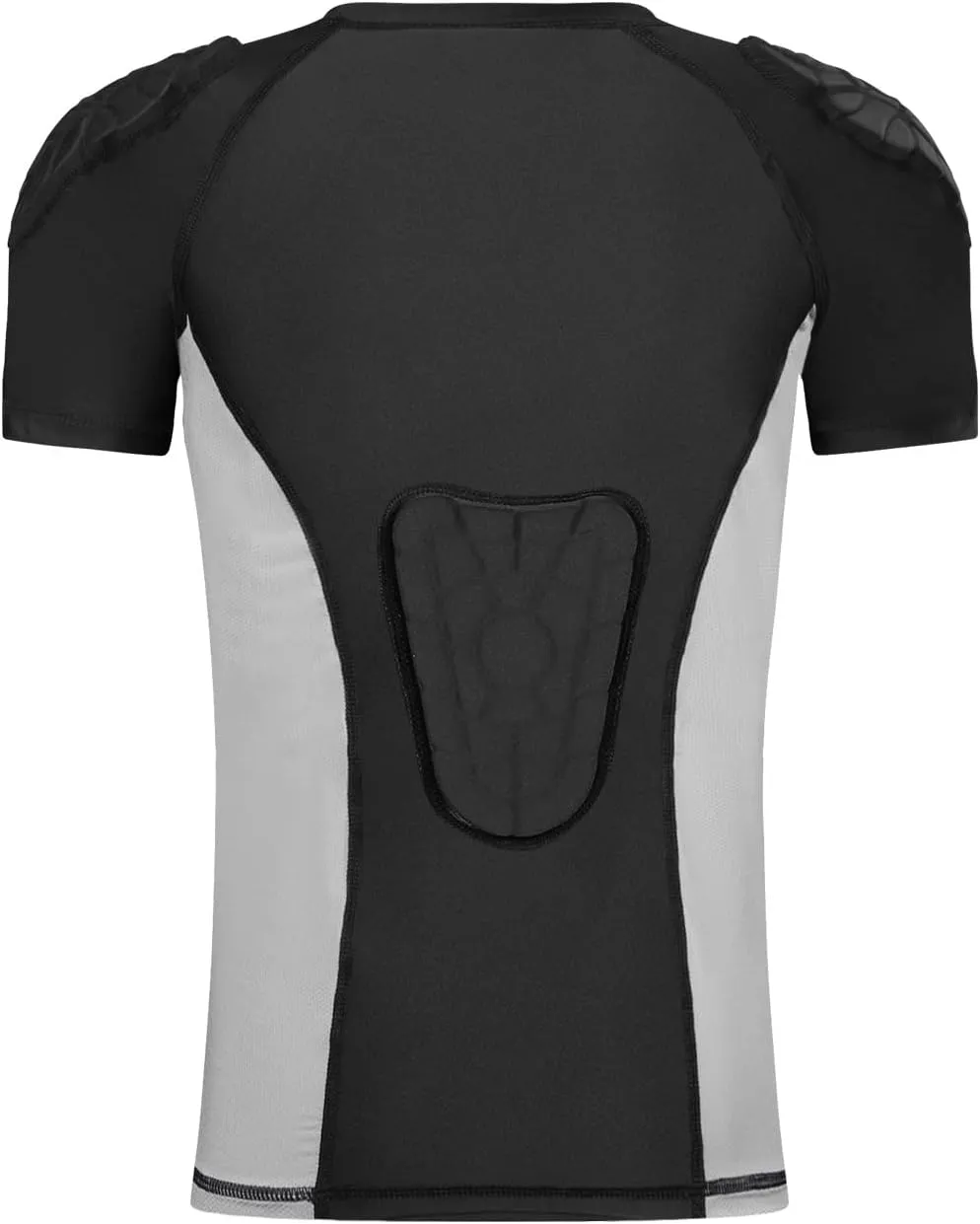 DGXINJUN Youth Padded Shirt Chest Rib Heart Guard Protector Kids Shirt for Football Baseball Lacrosse Goalies Softball