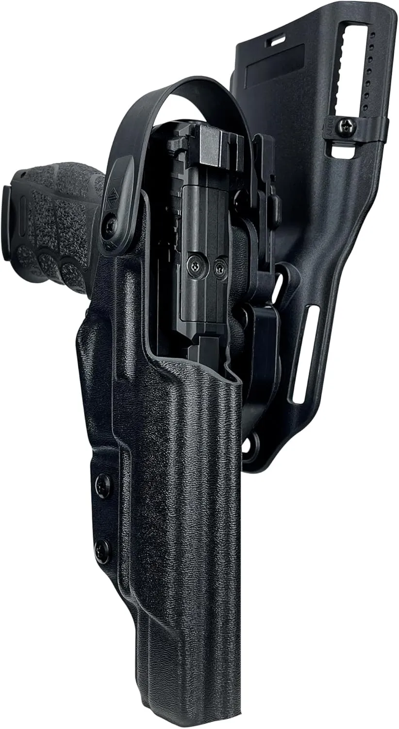 Duty Drop & Offset Level II Holster fits H&K VP9 Match (Black, Right-Hand Draw)
