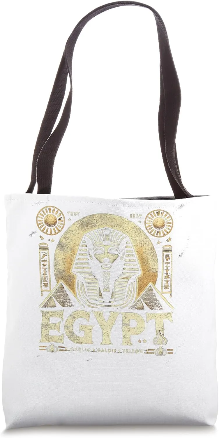 Egypt Nile Poster Retro Felucca Boat And Palms Travel Tote Bag