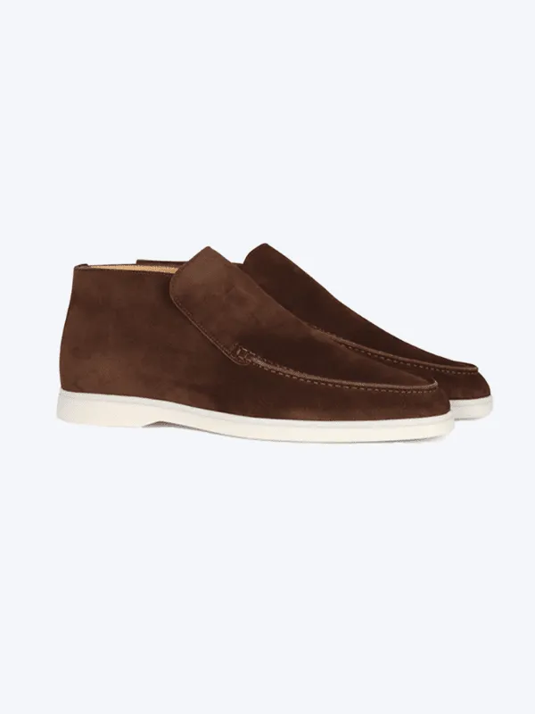 Elegance Forth Men's Suede Loafer Brown