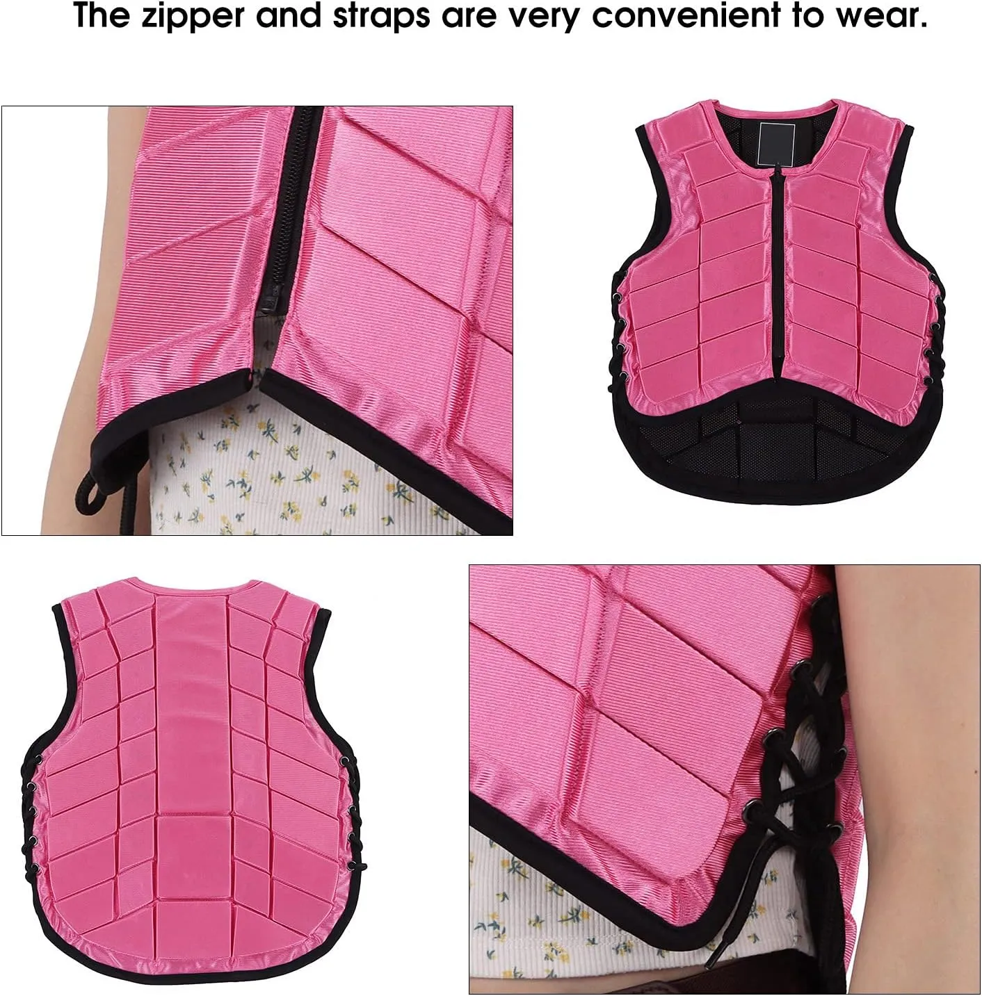 Equestrian Vest, Horse Riding Vest Foam Padded Safety Horse Riding Protective Gear Body Protector for Kids Body Protector
