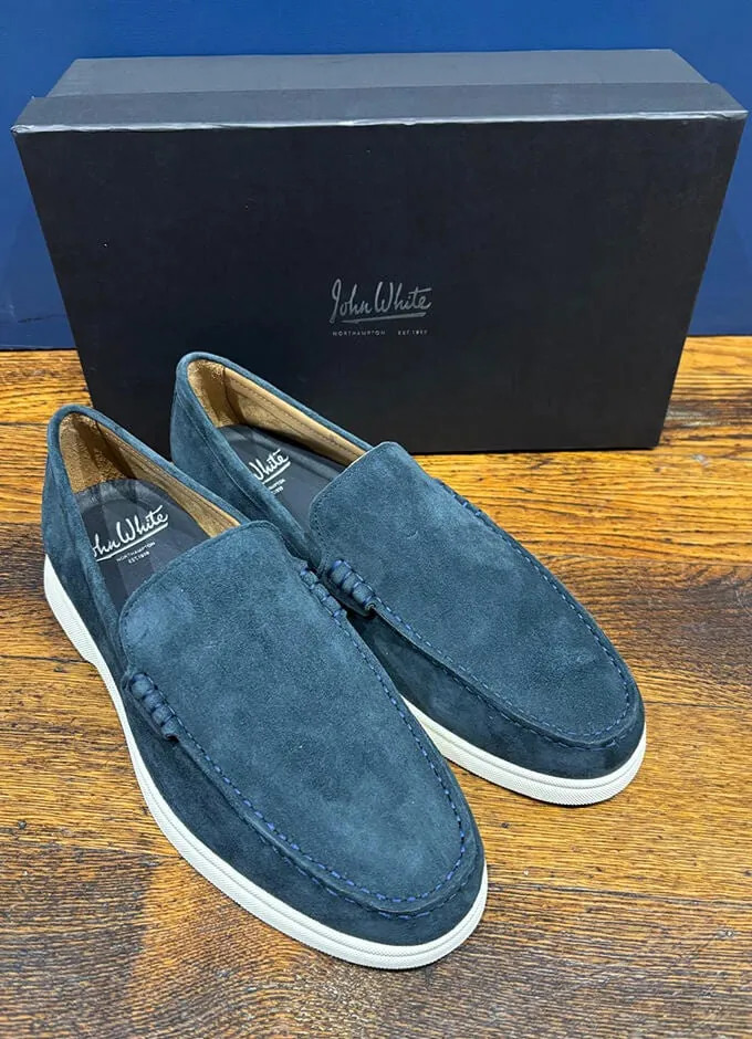 Ethan Suede Loafers | Navy