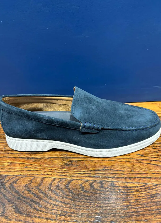 Ethan Suede Loafers | Navy
