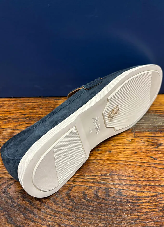 Ethan Suede Loafers | Navy