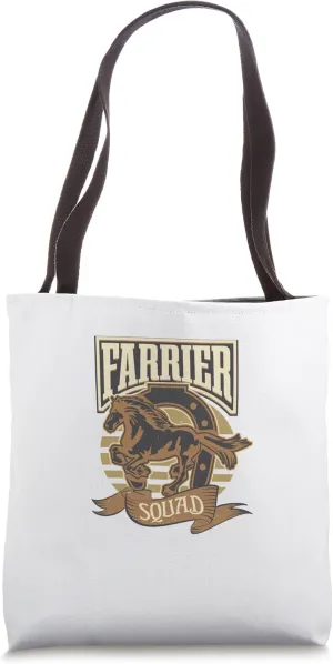 Farrier Squad Shoeing Horses Funny Horse Hoof Tote Bag