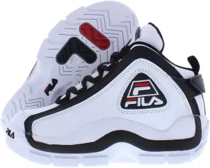 Fila Grant Hill 2 25th Anniversary (Big Kid) White Navy Red 3.5 Big Kid M