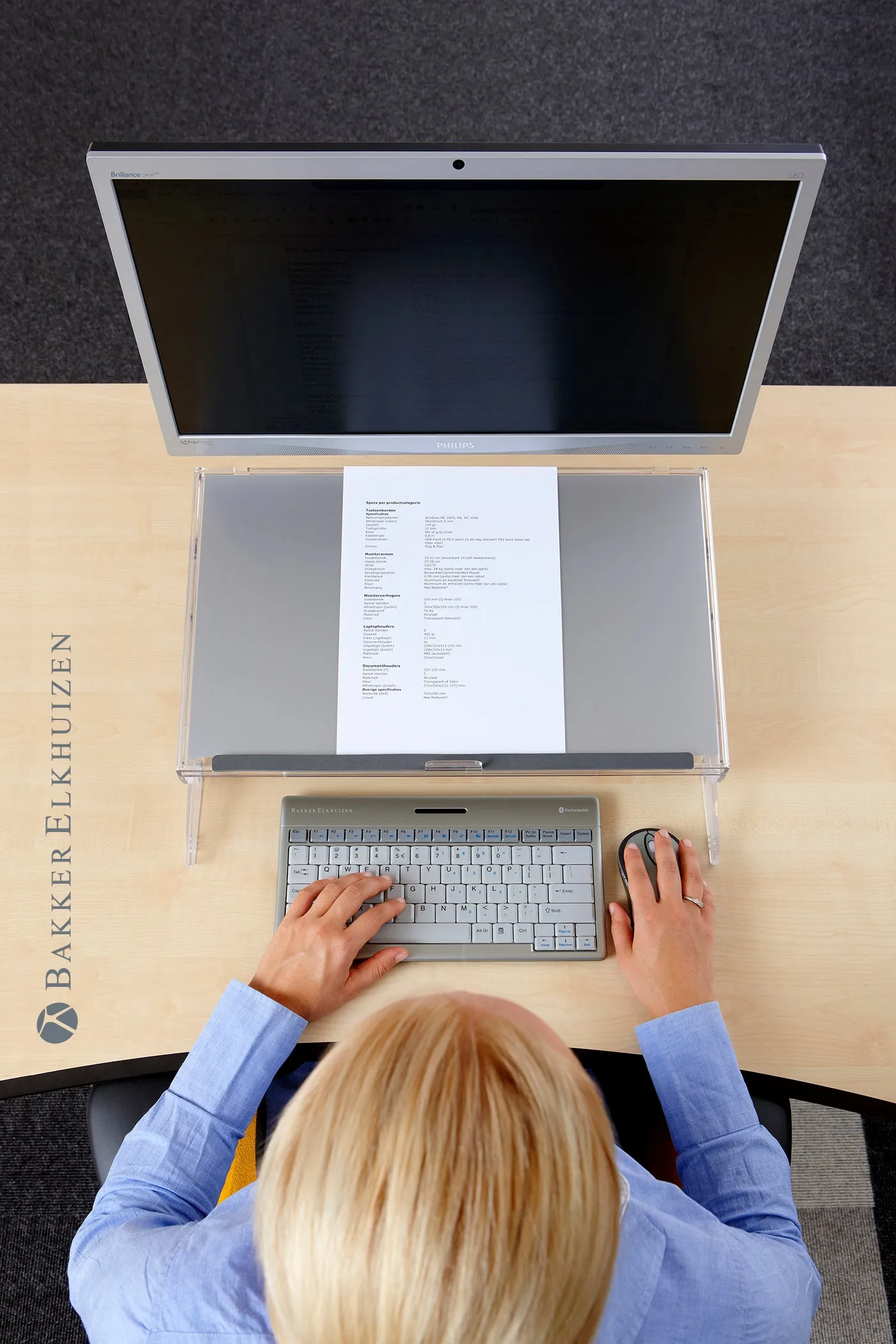 FlexDesk-640 with Comfort Reader