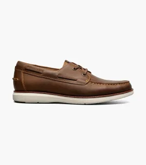 Florsheim Men's Tropics  Elastic Lace Moc Toe Boat Shoe