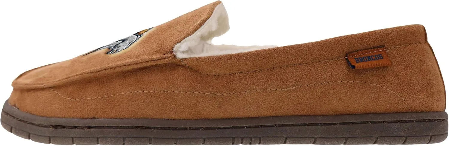 FOCO Men's NFL Football Team Logo Moccasin Slippers