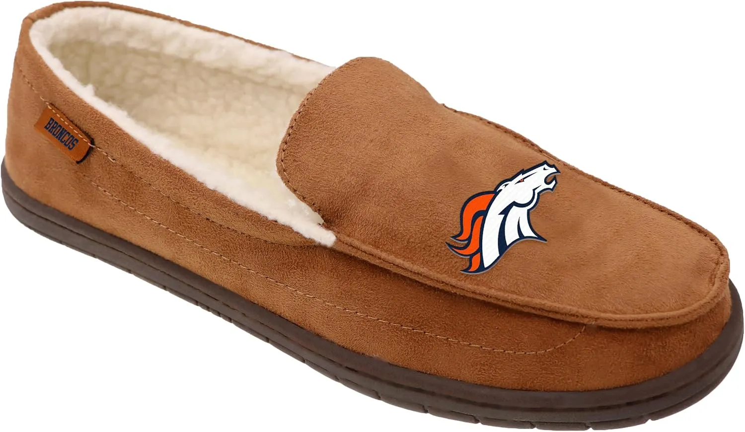 FOCO Men's NFL Football Team Logo Moccasin Slippers
