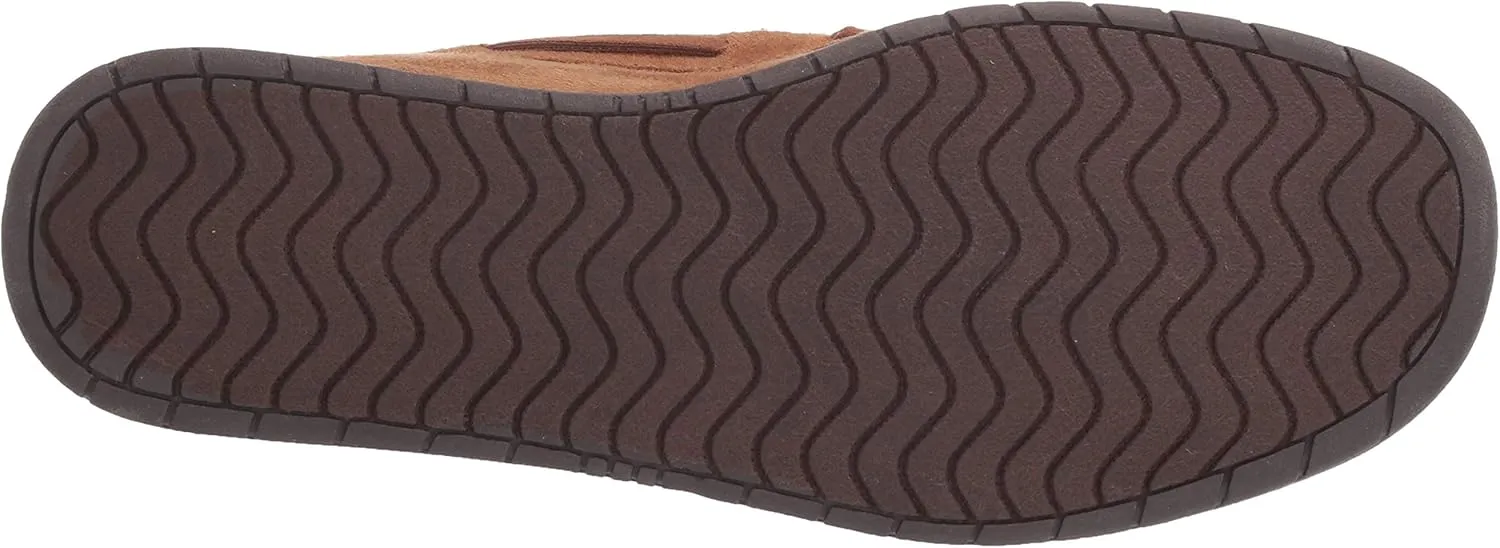 FOCO Mens NHL Team Logo Moccasin Slippers