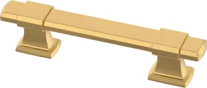 Franklin Brass Adjusta-Pull Chamfered Edge (5-Pack) Adjustable Drawer Pulls/Cabinet Handles 1-3/8" to 4" Hole Center Modern Gold Hardware Kitchen Door, Drawers, Dressers, Furniture P49106-117-B