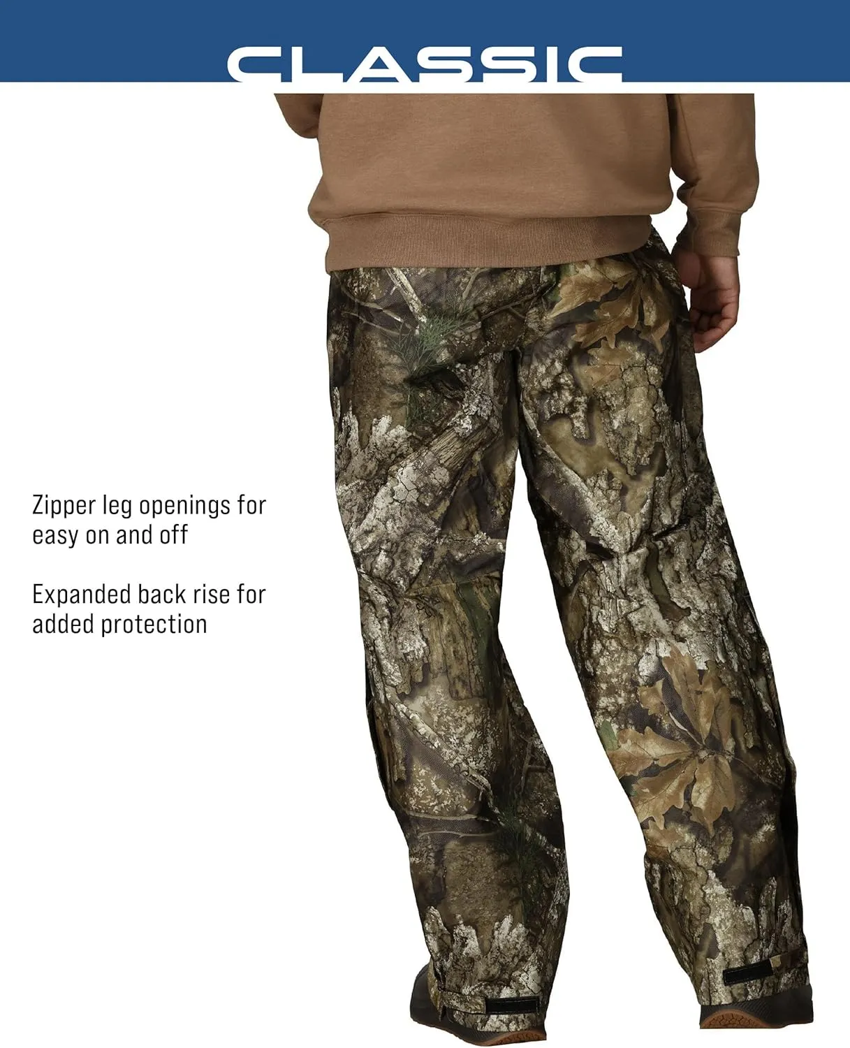 FROGG TOGGS Men's Classic Pro Action Waterproof Breathable Rain Pant
