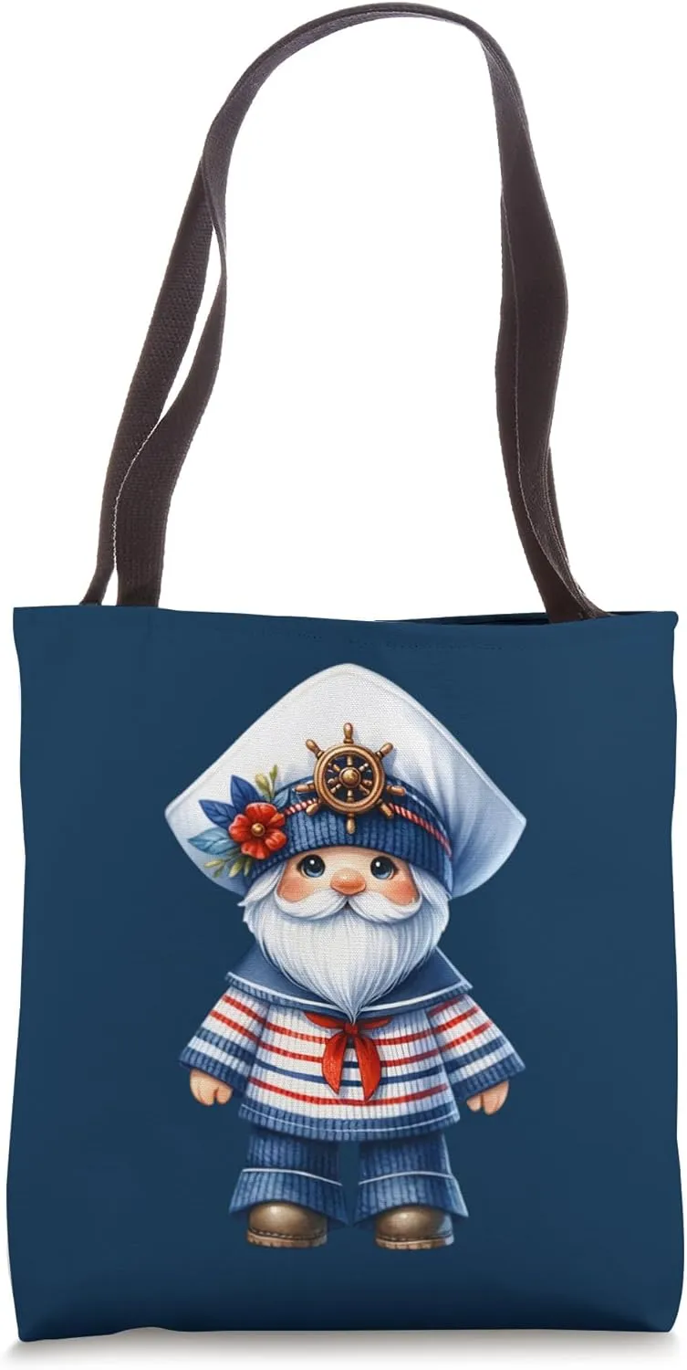 Funny Cruise Ship Accessories Seamen Gnome Dad For Seafarer Tote Bag