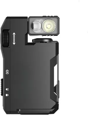 G5 Rechargeable EDC Mini Keychain Flashlight, Minimalist LED Flashlight Rechargeable for Camping, Emergency Light(Black)