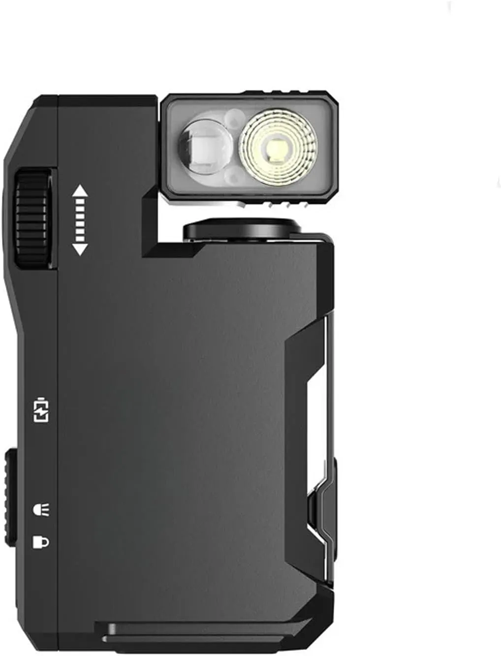 G5 Rechargeable EDC Mini Keychain Flashlight, Minimalist LED Flashlight Rechargeable for Camping, Emergency Light(Black)