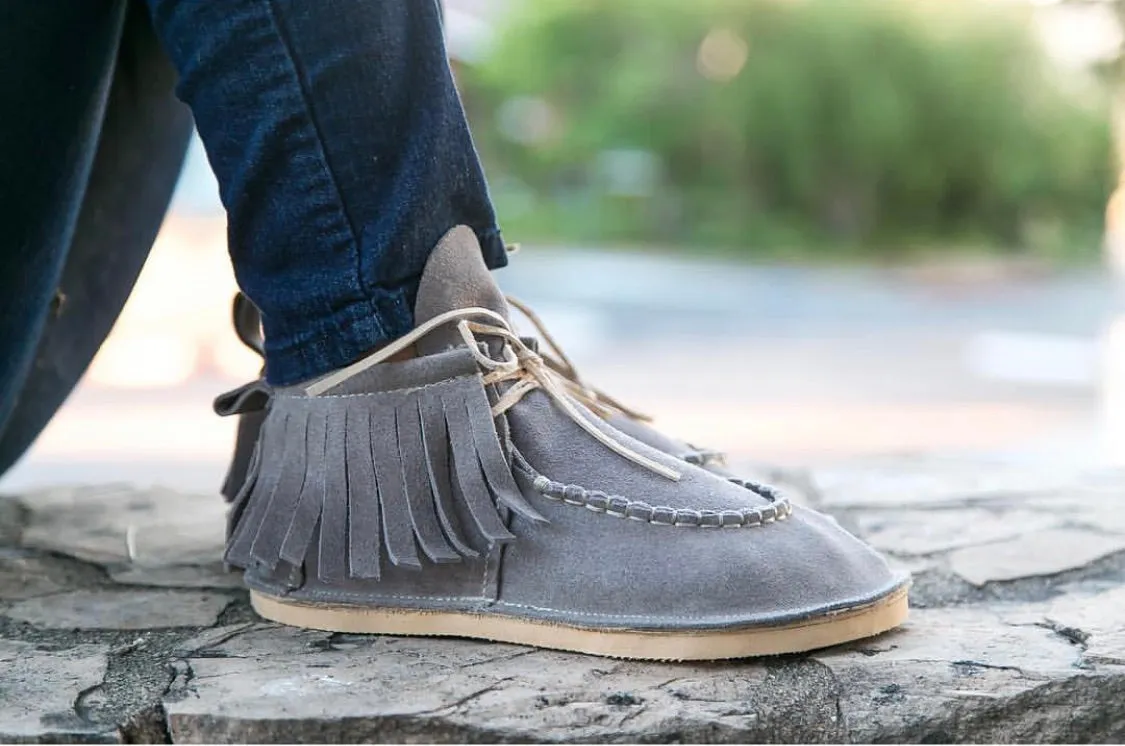 Grand Dukes for Women - Slate Gray Suede