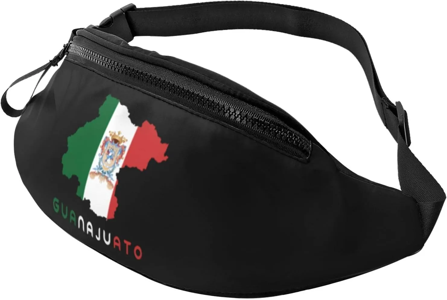 Guanajuato Mexico State Flag Map Fanny Pack Daypack Crossbody Waist Bag For Travel Sports Running Hiking