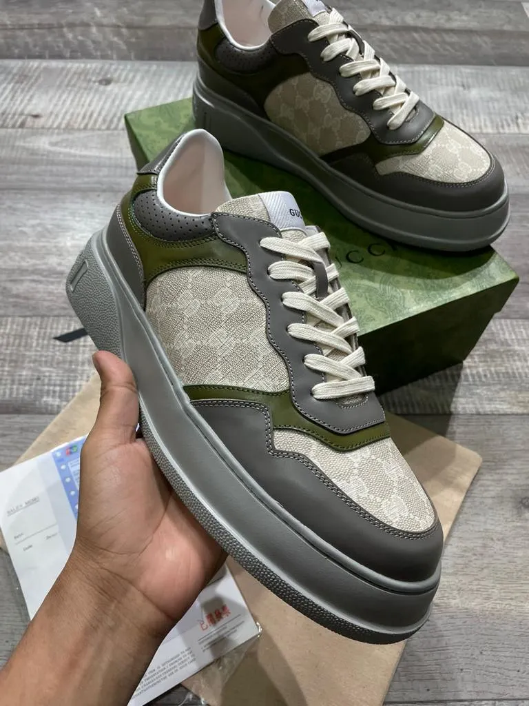 GUCCI || CHUNKY B GG SNEAKER-GREY